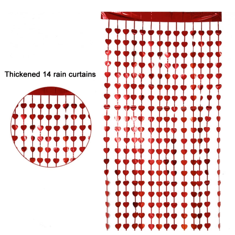 2 PCS Thickened Peach Rain Curtain Wedding Decoration Venue Layout Props