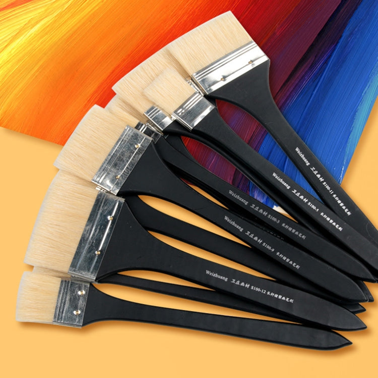 5 PCS Bristle Long Stick Watercolor Brushes, Model: 2