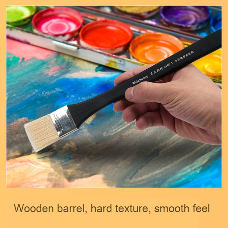 5 PCS Bristle Long Stick Watercolor Brushes, Model: 5