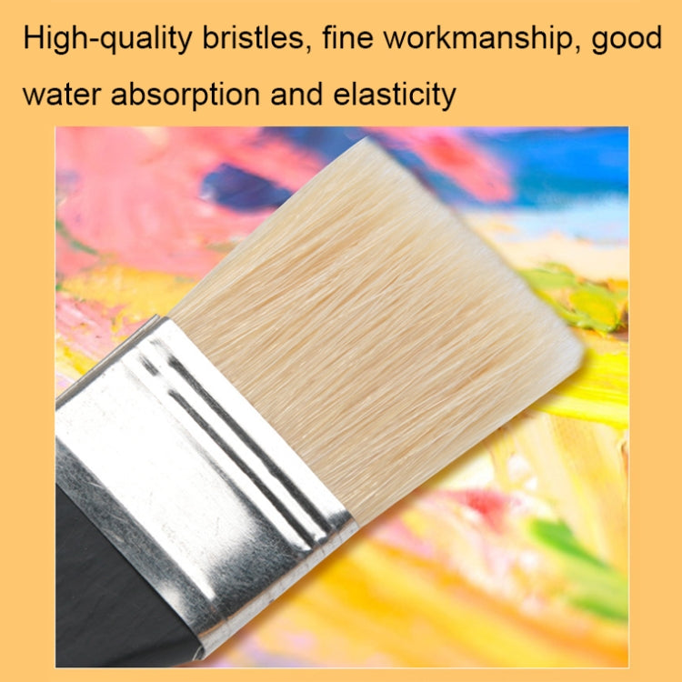 5 PCS Bristle Long Stick Watercolor Brushes, Model: 10