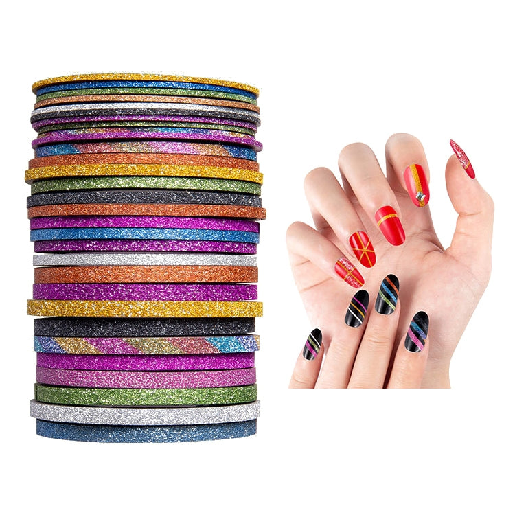 3 PCS Sticky Shiny Nail Art Decorative Coil With Adhesive, Specification: Matte 2mm 10 Color