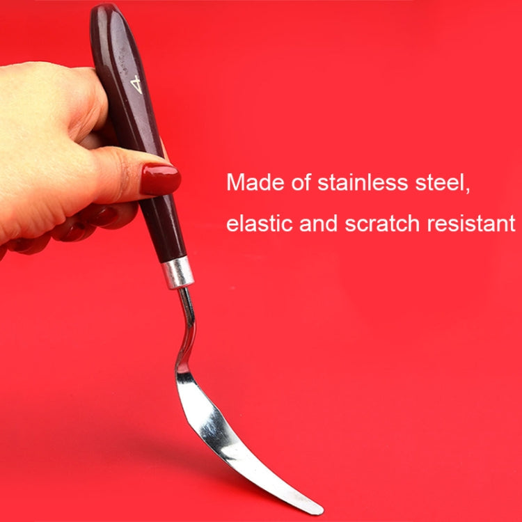 10 PCS Wooden Handle 5 Acrylic Painting Gouache Paint Knife