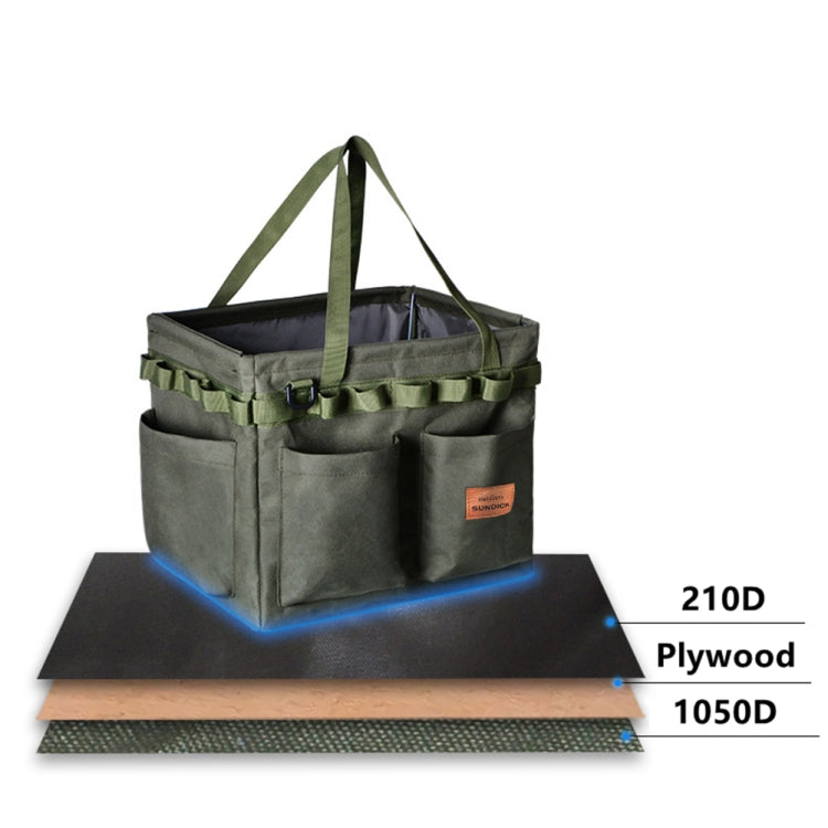 Outdoor Folding Storage Open-mouth  Box Camping Storage Tool Bag