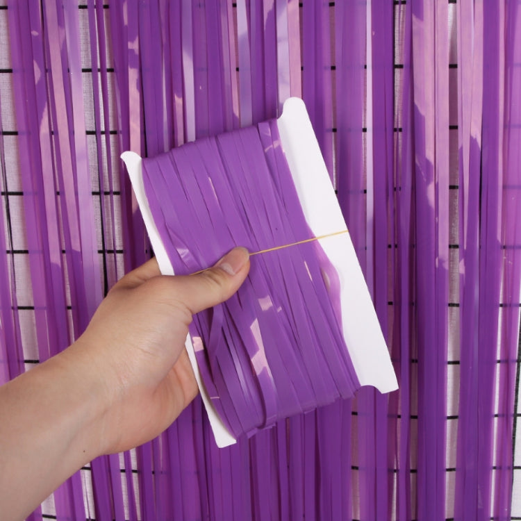2 PCS Rain Curtain Birthday Party Background Wall Decoration