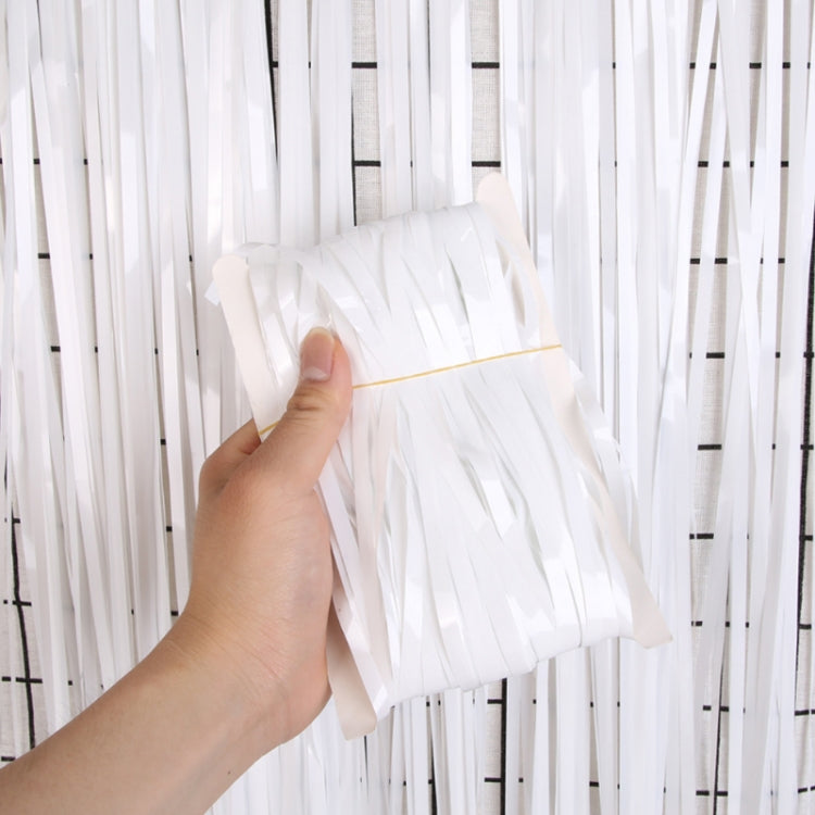 2 PCS Rain Curtain Birthday Party Background Wall Decoration