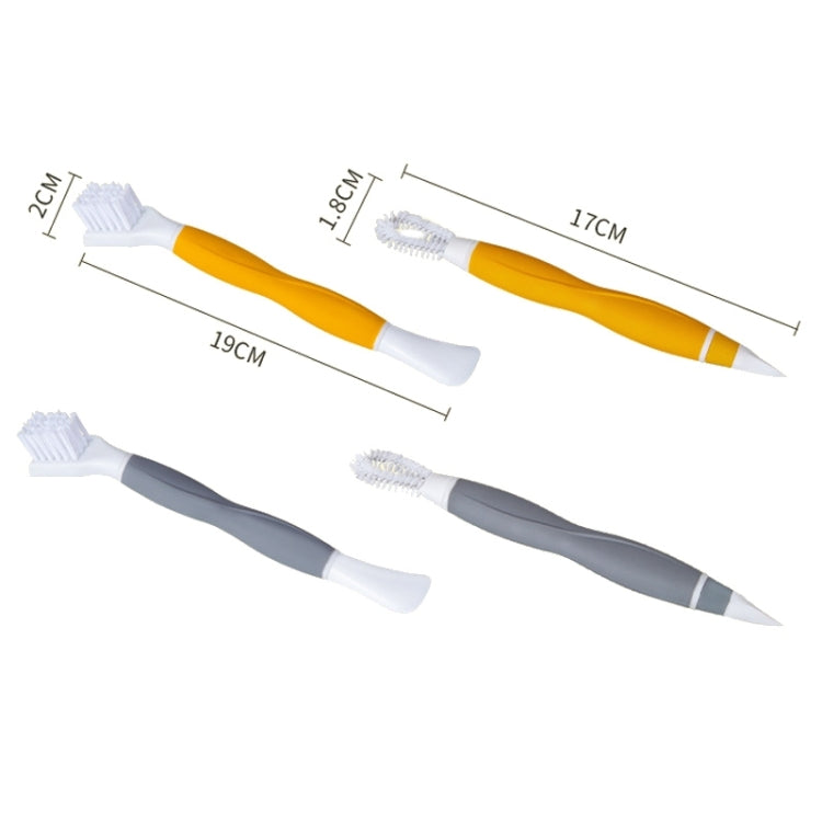 2 PCS Cup Lid Brush Pacifier Brush Multifunctional Gap Brush