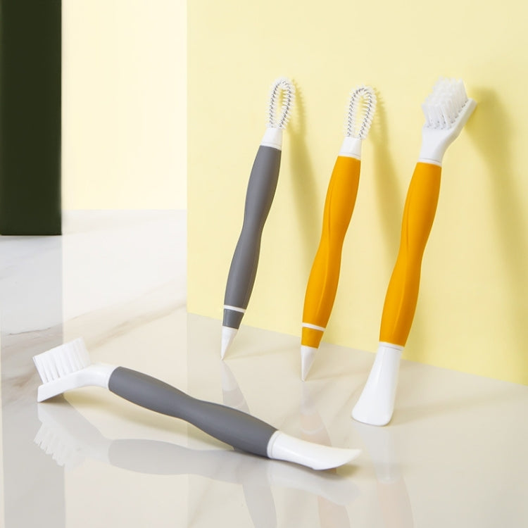 2 PCS Cup Lid Brush Pacifier Brush Multifunctional Gap Brush