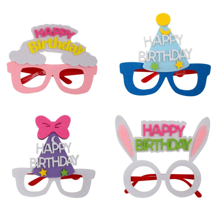 2 PCS Funny Glasses Birthday Party Cartoon Decoration Photo Props, Shape: Purple Bow Hat
