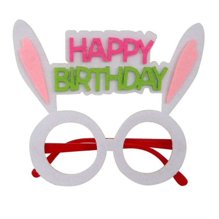 2 PCS Funny Glasses Birthday Party Cartoon Decoration Photo Props, Shape: Bunny
