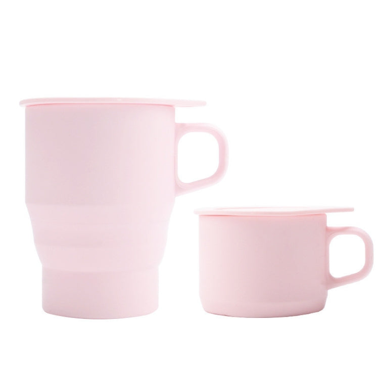 350ML Silicone Folding Water Cup with Lid and Straw