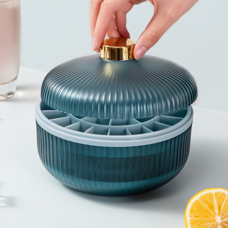 Household Ice Making Ice Storage Box Silicone Ice Tray Ice Cube Mold, Color: Blue 1 Layer