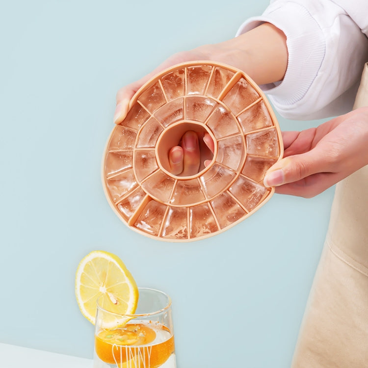 Household Ice Making Ice Storage Box Silicone Ice Tray Ice Cube Mold, Color: Blue 1 Layer