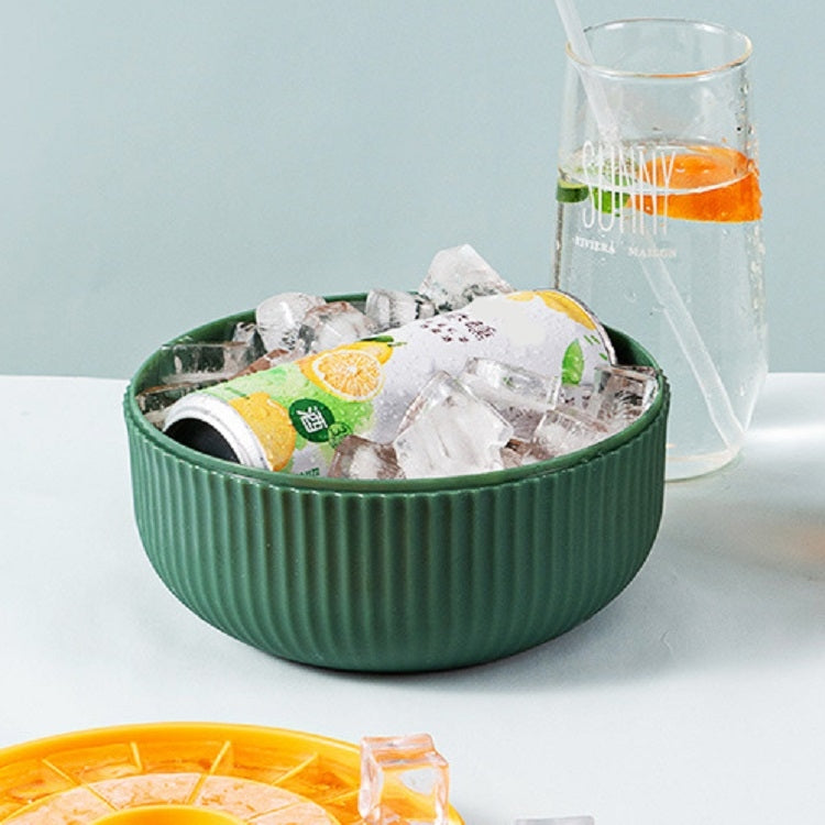 Household Ice Making Ice Storage Box Silicone Ice Tray Ice Cube Mold, Color: Green 2 Layer