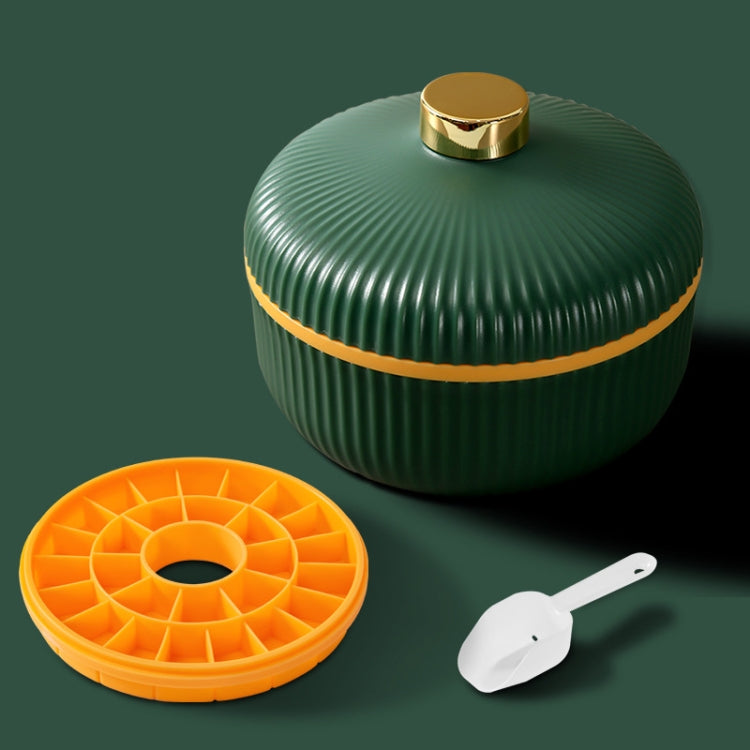 Household Ice Making Ice Storage Box Silicone Ice Tray Ice Cube Mold, Color: Green 1 Layer
