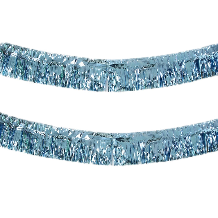 2 PCS Rain Silk Color Strip Pull Flag Wedding Party Ceiling Decoration