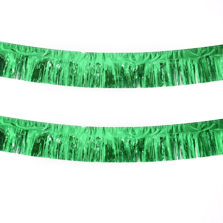 2 PCS Rain Silk Color Strip Pull Flag Wedding Party Ceiling Decoration