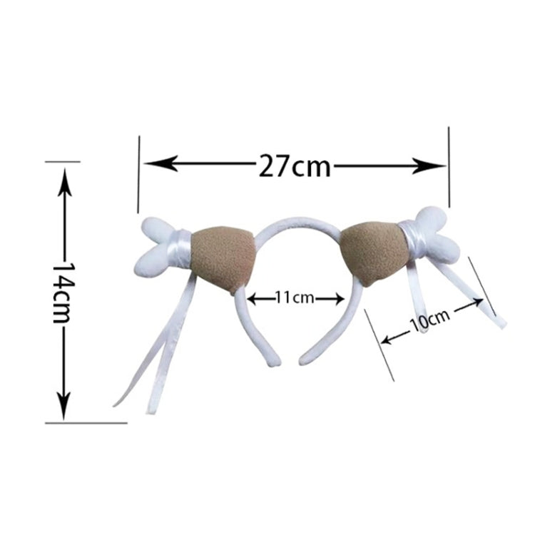2PCS Thanksgiving Chicken Legs Headband Head Buckle Party Props, Style: Lace