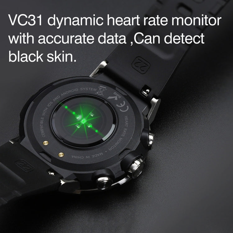 K28H 1.32 Inch Heart Rate/Blood Pressure/Blood Oxygen Monitoring Watch, Color: Silver Gray