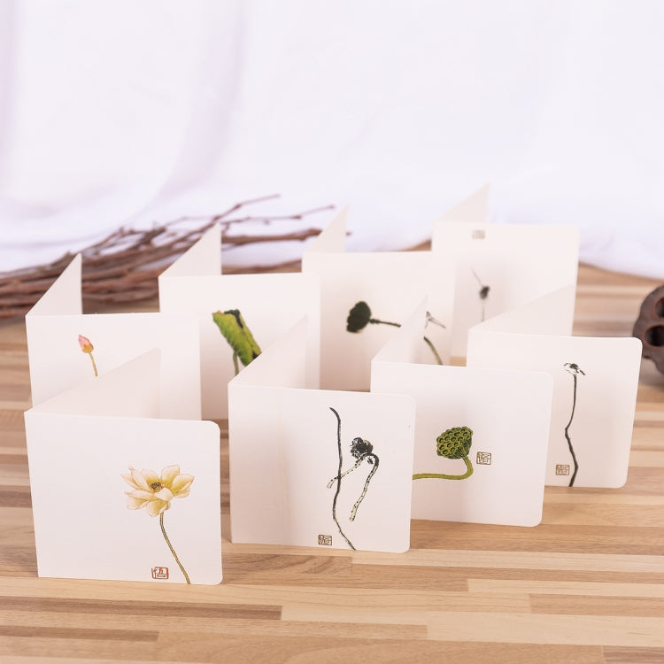 100 PCS Classical Painting Holiday Greeting Card