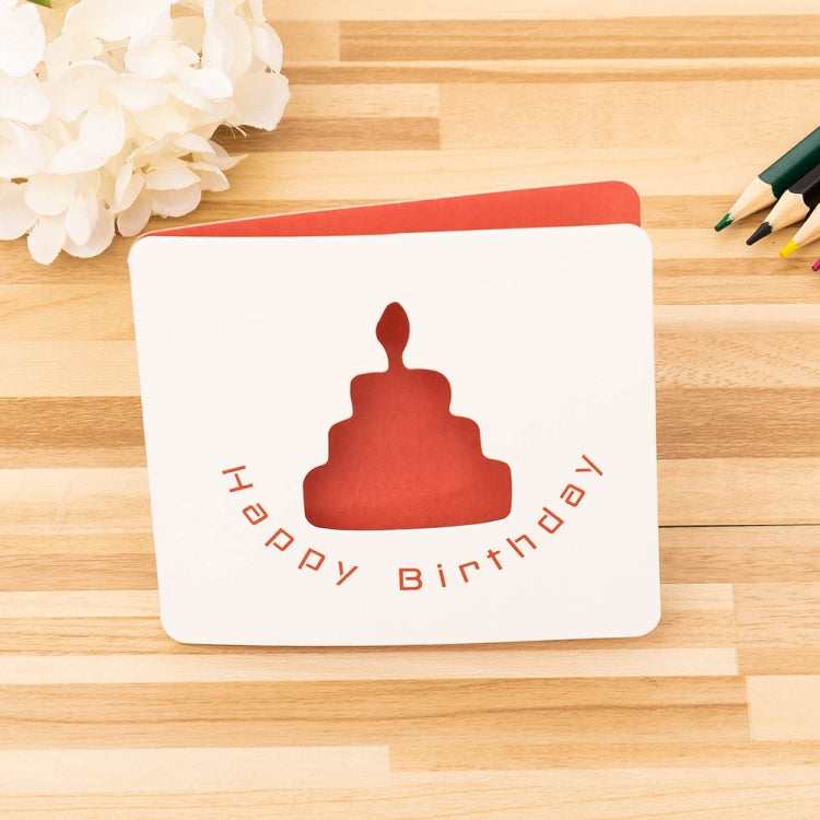 100 PCS Cute Hollow Cartoon Greeting Card