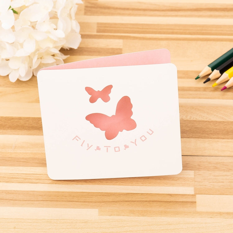 100 PCS Cute Hollow Cartoon Greeting Card