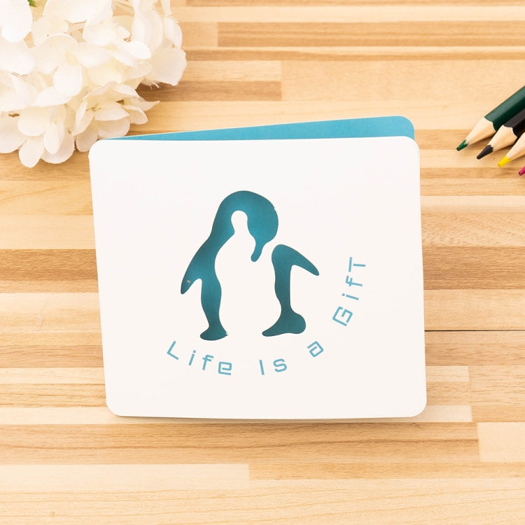100 PCS Cute Hollow Cartoon Greeting Card