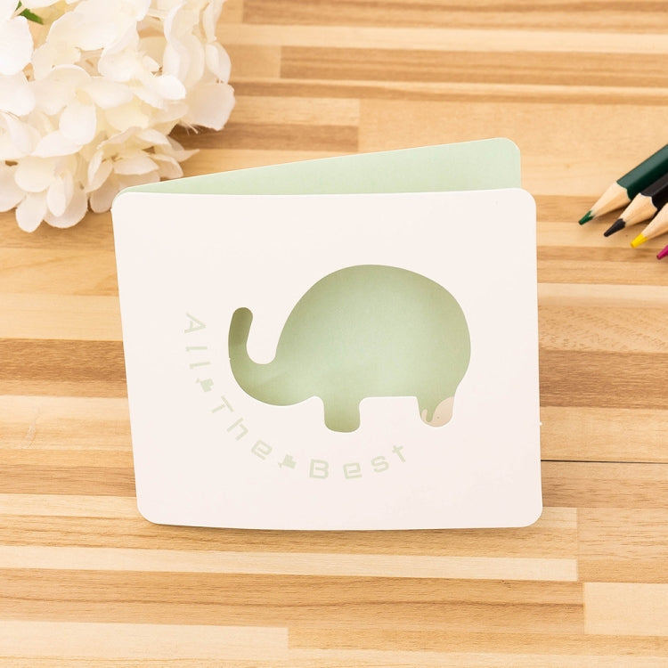 100 PCS Cute Hollow Cartoon Greeting Card