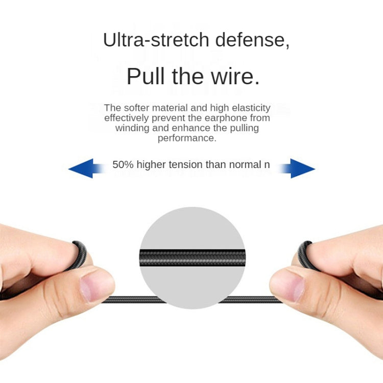 115 Type-C Digital Chip Wire-controlled Headphones For Samsung Note 10 (Black)