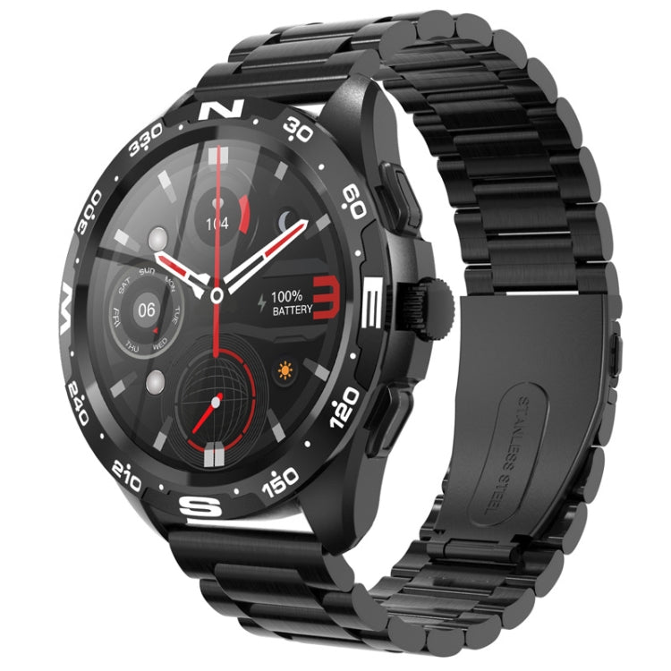 I32 1.32 Inch TFT Sports Waterproof Smart Watch Supports Health Monitoring Custom Dial, Color: Black Steel