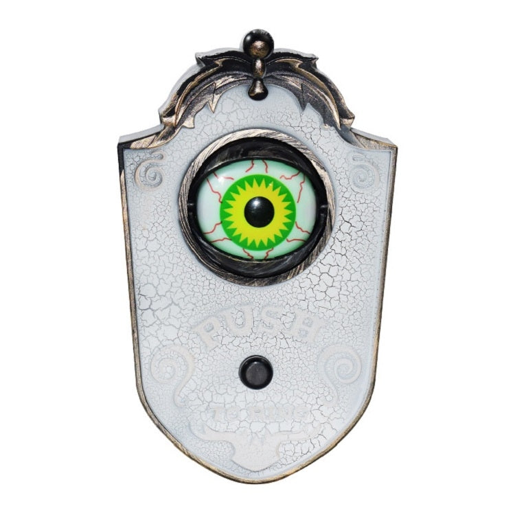 Halloween One-eyed Doorbell Glowing Horror Sound Decoration Pendant White