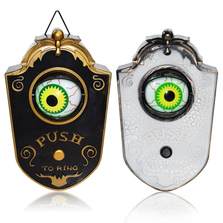 Halloween One-eyed Doorbell Glowing Horror Sound Decoration Pendant White