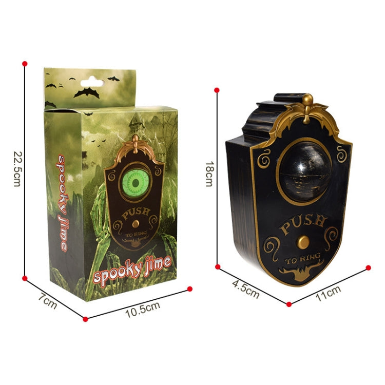 Halloween One-eyed Doorbell Glowing Horror Sound Decoration Pendant White