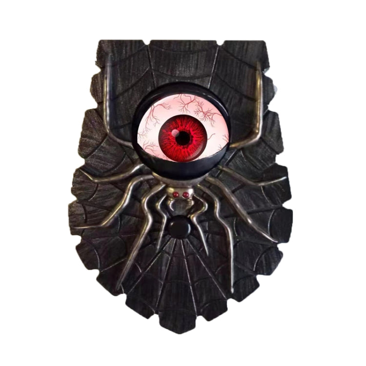 Halloween One-eyed Doorbell Glowing Horror Sound Decoration Pendant Red Eye Spider