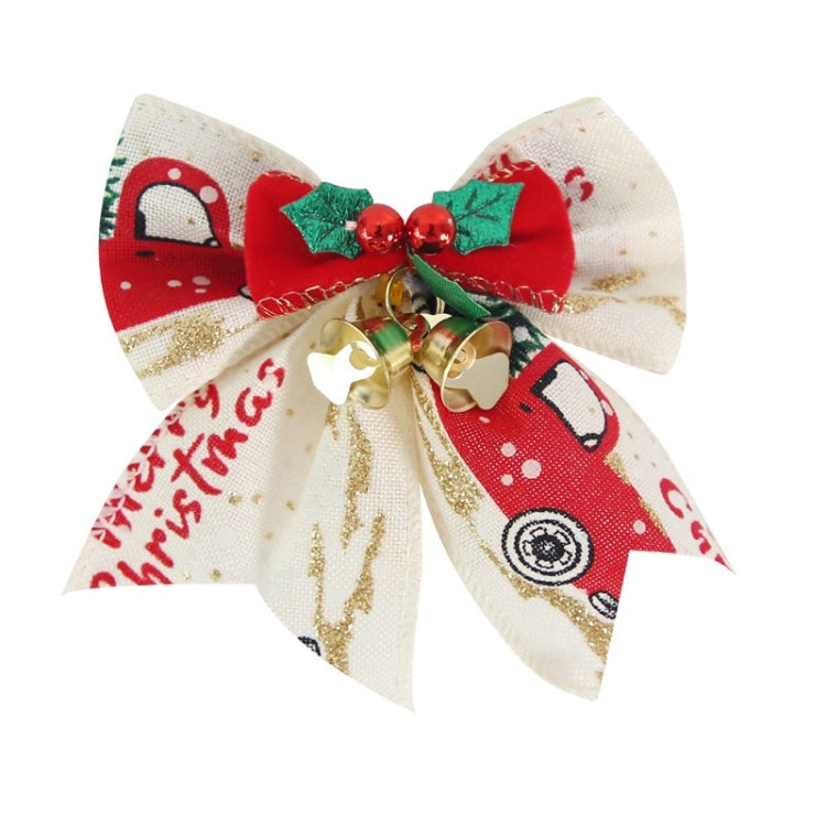5 PCS Mini Christmas Tree Bow Bell Pendant Gift Box Decoration
