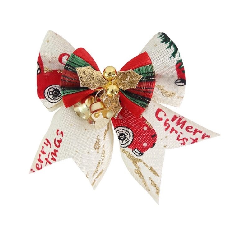 5 PCS Mini Christmas Tree Bow Bell Pendant Gift Box Decoration