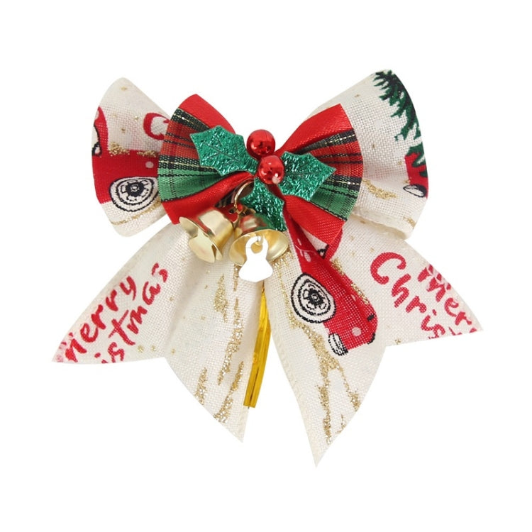 5 PCS Mini Christmas Tree Bow Bell Pendant Gift Box Decoration
