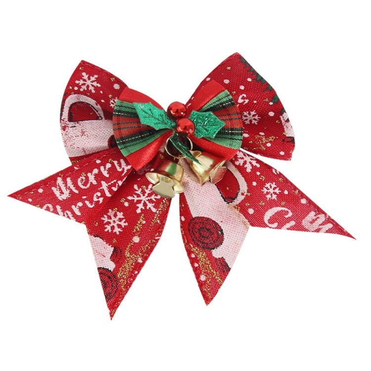 5 PCS Mini Christmas Tree Bow Bell Pendant Gift Box Decoration