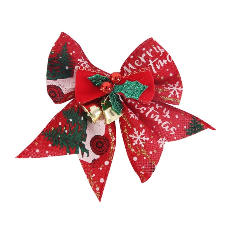 5 PCS Mini Christmas Tree Bow Bell Pendant Gift Box Decoration