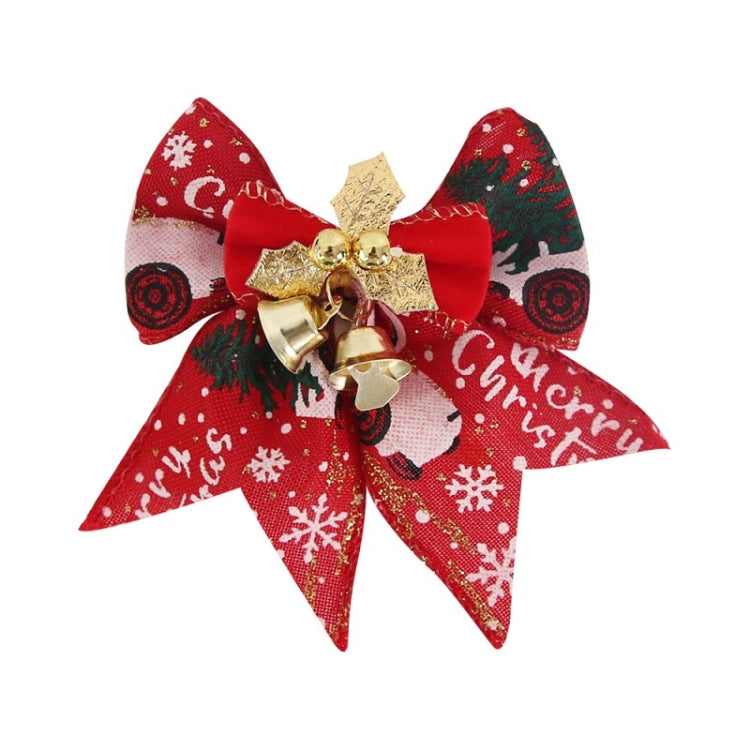5 PCS Mini Christmas Tree Bow Bell Pendant Gift Box Decoration