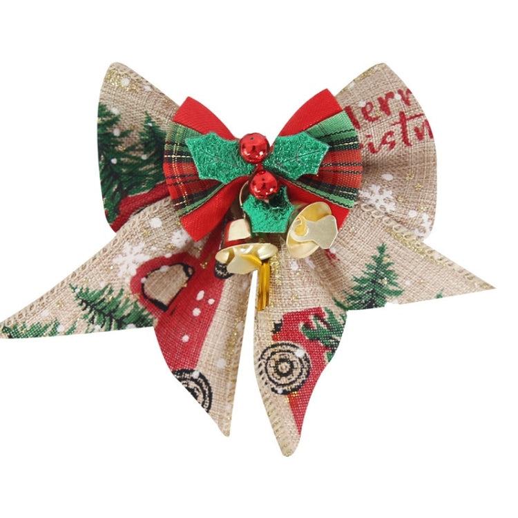 5 PCS Mini Christmas Tree Bow Bell Pendant Gift Box Decoration