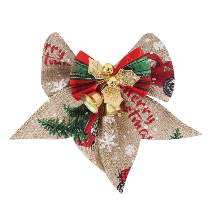 5 PCS Mini Christmas Tree Bow Bell Pendant Gift Box Decoration