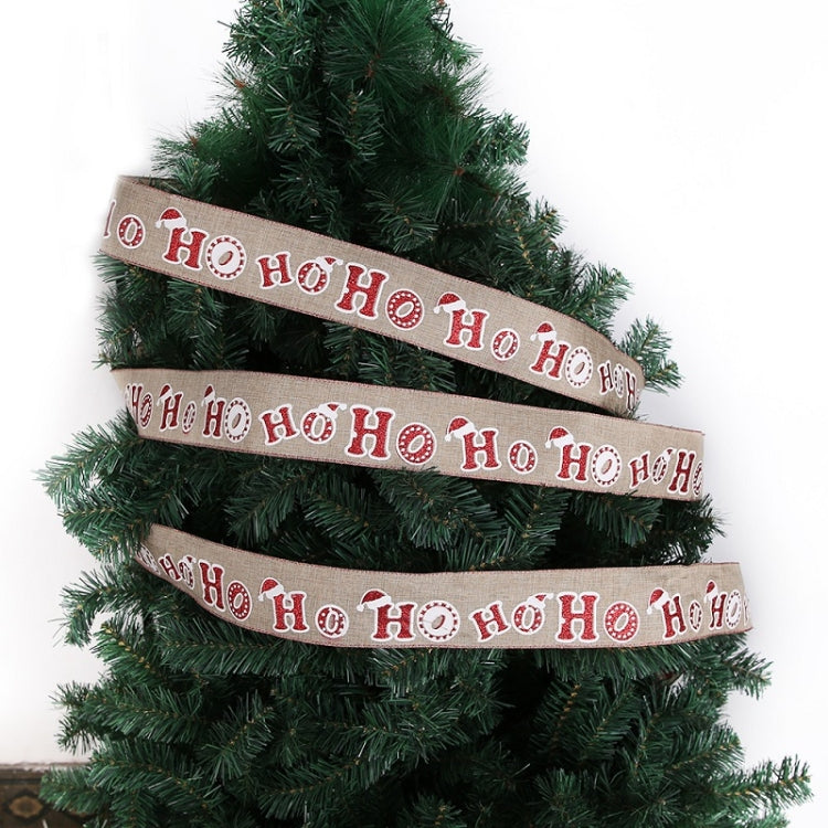 Christmas Letters DIY Imitation Linen Roll Decoration Gift Material Pack