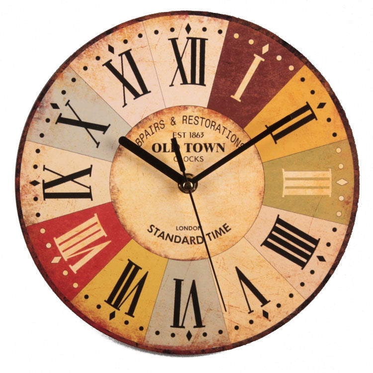 Retro Wood Decoration Hanging Clock