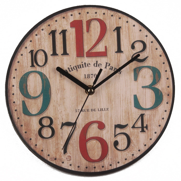 Retro Wood Decoration Hanging Clock