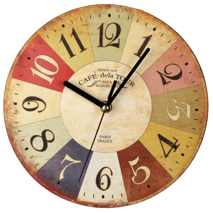 Retro Wood Decoration Hanging Clock