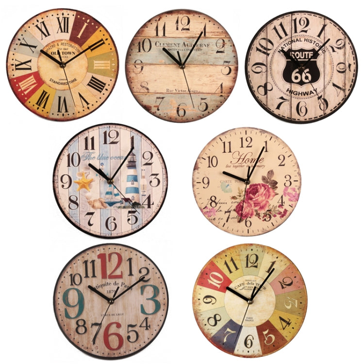 Retro Wood Decoration Hanging Clock