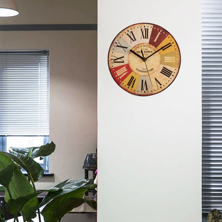 Retro Wood Decoration Hanging Clock