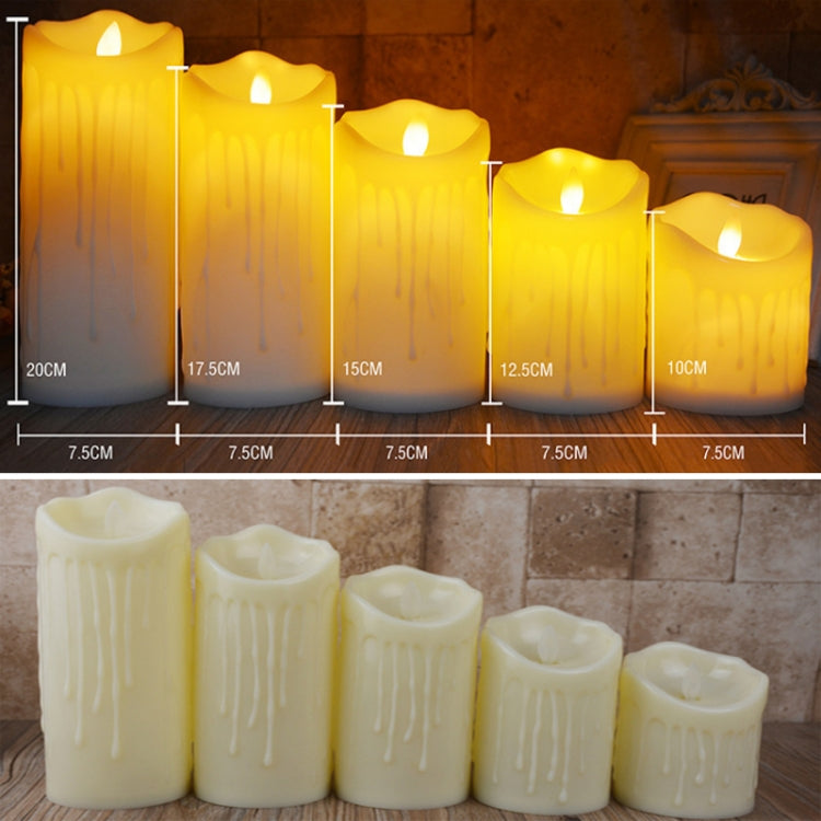LED Electronic Candle Lights Halloween Christmas Decoration Props, Size: 7.5x10cm(Plastic Tears Candle Lights)