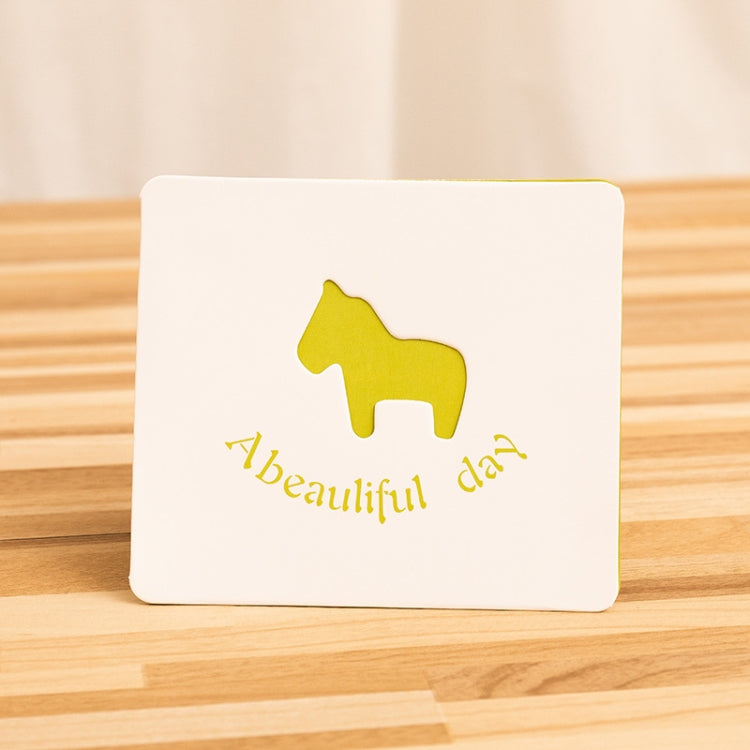 100 PCS Hollow Cartoon Greeting Card