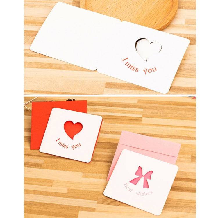 100 PCS Hollow Cartoon Greeting Card